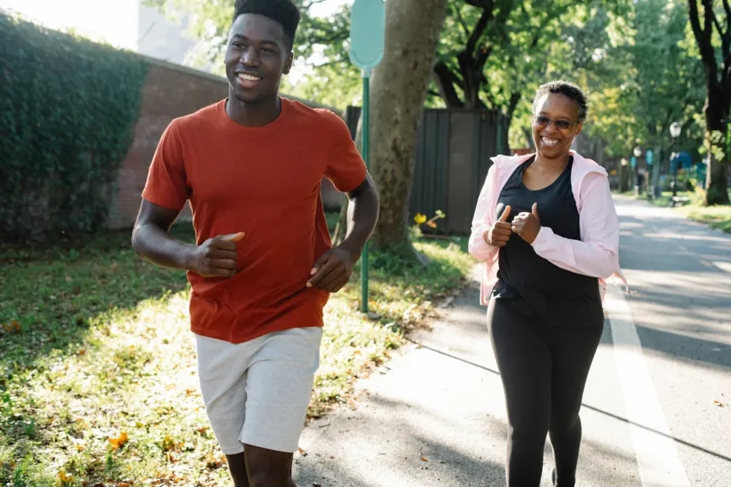 Discover 7 Powerful Exercise Benefits for Mental Health 14 mother and son jogging