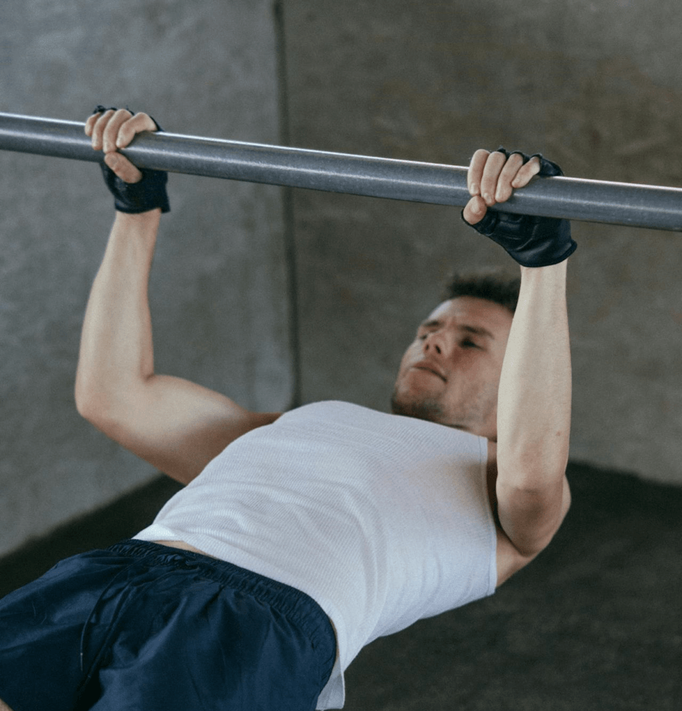 Unlock 8 Different Pull Ups for All Levels: Beginner to Advanced 2 man performing australian pull ups otherwise known as bar rows