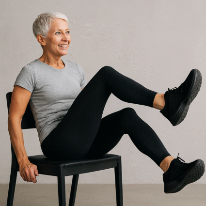 Advanced Chair Exercises for Seniors: 9 Proven Moves for Aging Strong 4 fit senior woman doing seated bicycle exercise