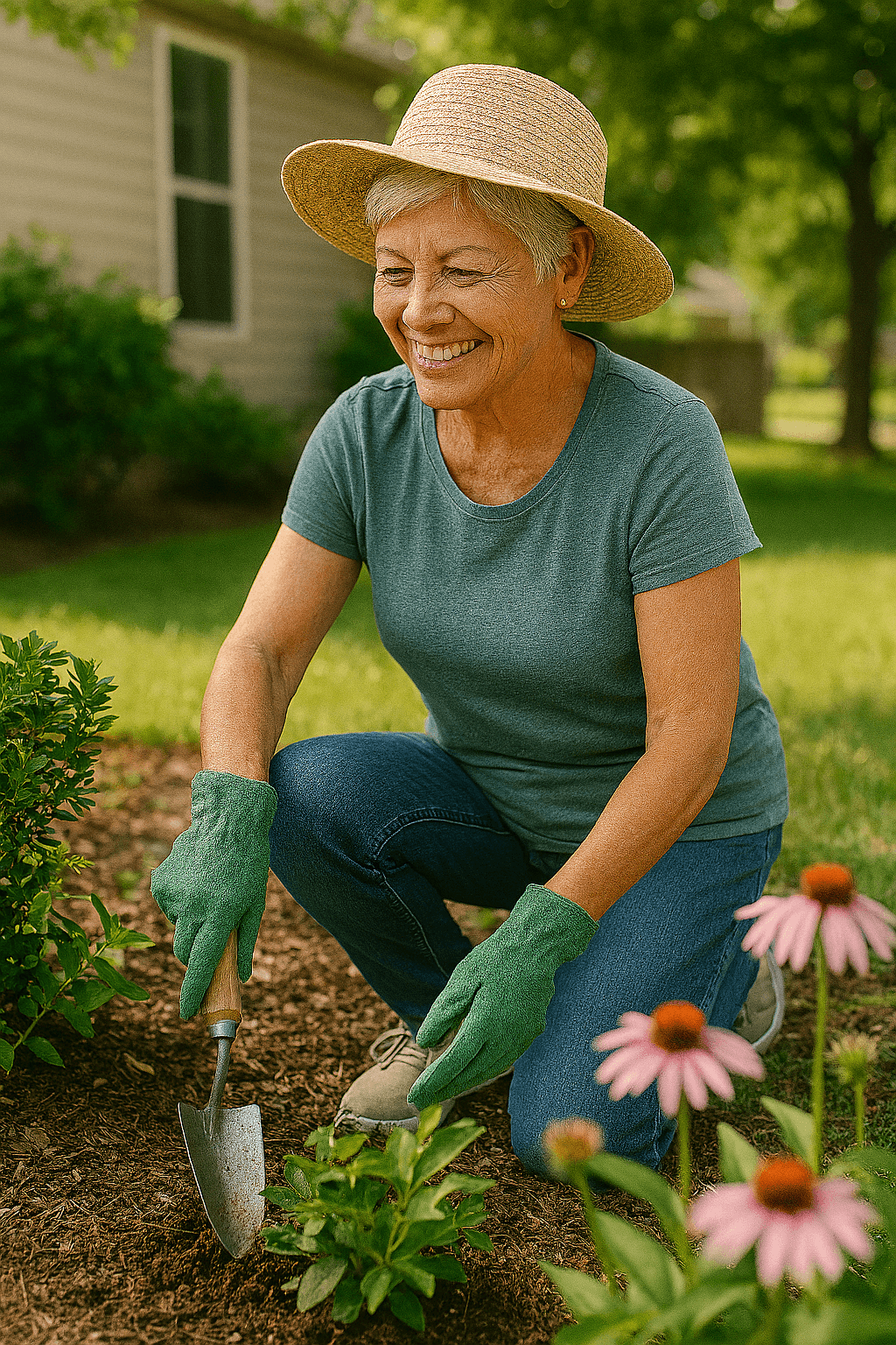 Exercises for Seniors: 10 Surprisingly Effective Everyday Activities That Count as Workouts 6 Senior woman gardening to stay active and healthy
